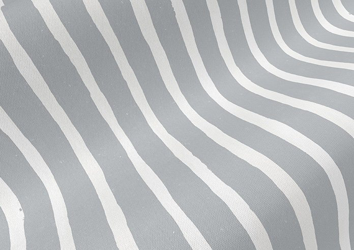 Vintage Stripe, Cool Grey - Motorised Roman Blind - Image 4